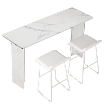 Suspended transparent acrylic slate bar table balcony window narrow desk home outdoor long partition tea table