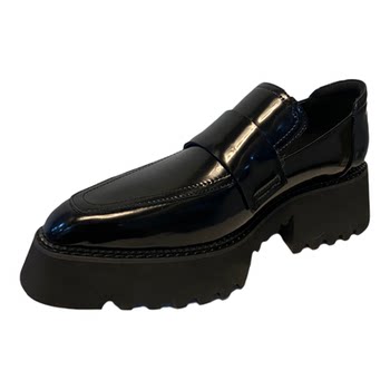 Deep mouth genuine leather platform shoes single shoes loafers deep mouth shoes