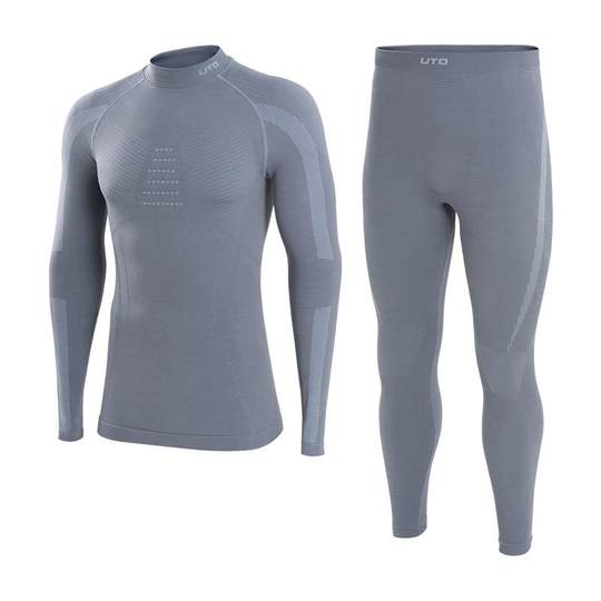 UTO悠途全域高领美利奴羊毛速干衣男女户外运动滑雪打底保暖套装