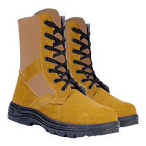 Forest fire extinguishing boots drill and training outdoor hiking boots fire extinguishing smashing and puncture-proof emergency rescue shoes