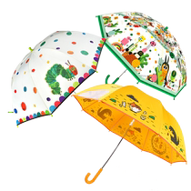 (Self-operated) Milu mideer childrens umbrella straight handle umbrella 3 years old toy caterpillar garden baby long handle