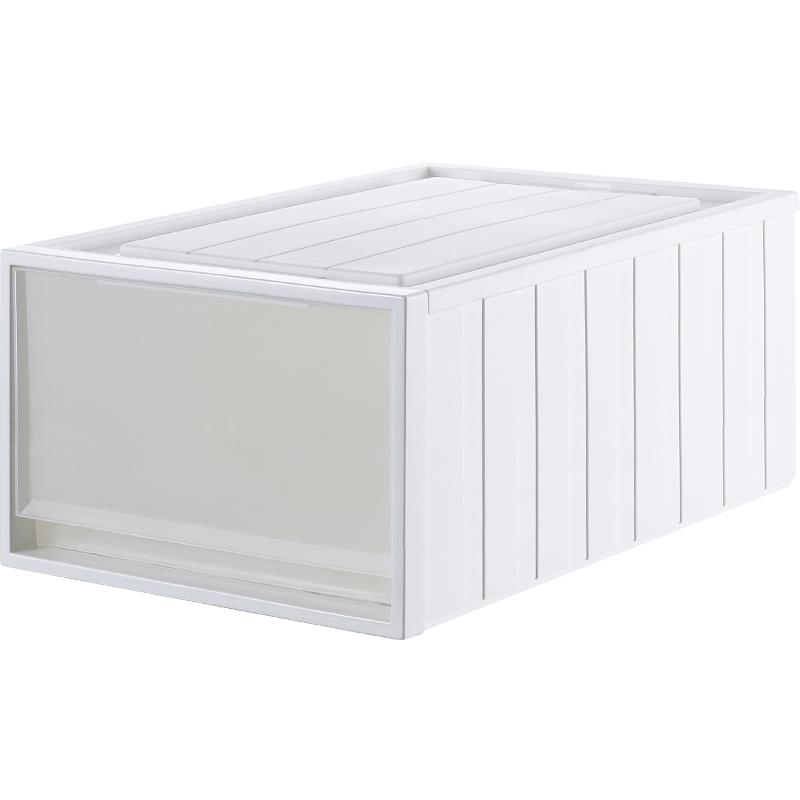 Drawer type plastic storage box household storage cabinet
