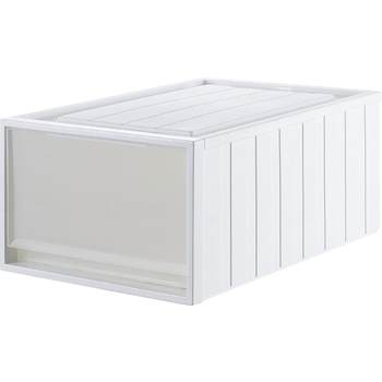 Drawer type plastic storage box household storage cabinet