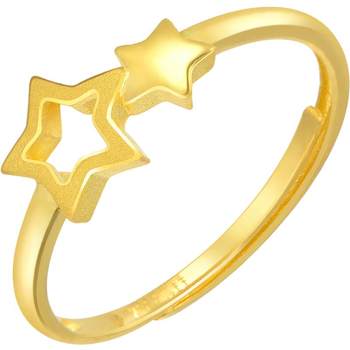 Chow sang sang gold ring star open ring