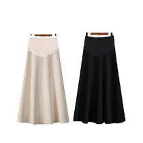 Jingqi Maternity Skirt 2024 Spring and Autumn New Large Size Belly Support Skirt Spring Skirt Mid-Length Skirt Maternity Skirt