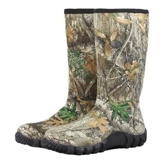 男士高筒轻量防水钓鱼雨鞋户外伪装迷彩印花水鞋防滑轻便保暖胶鞋
