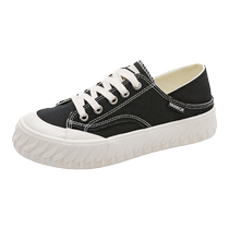 Pull back womens shoes canvas shoes womens 2024 new biscuit shoes spring half-drag lazy shoes one-leg sneakers womens models
