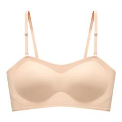 calnikean custom A04 liquid foundation invisible strapless bra non-slip tube top invisible backless bra for women