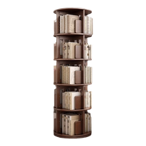 Ouya Yijia all solid wood rotating bookshelf 360 degree bookcase home storage picture book shelf childrens floor-standing storage rack
