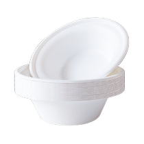 Edo disposable paper bowl yogurt bowl 50 degradable round bowls packaging bowls small bowls for night market stalls