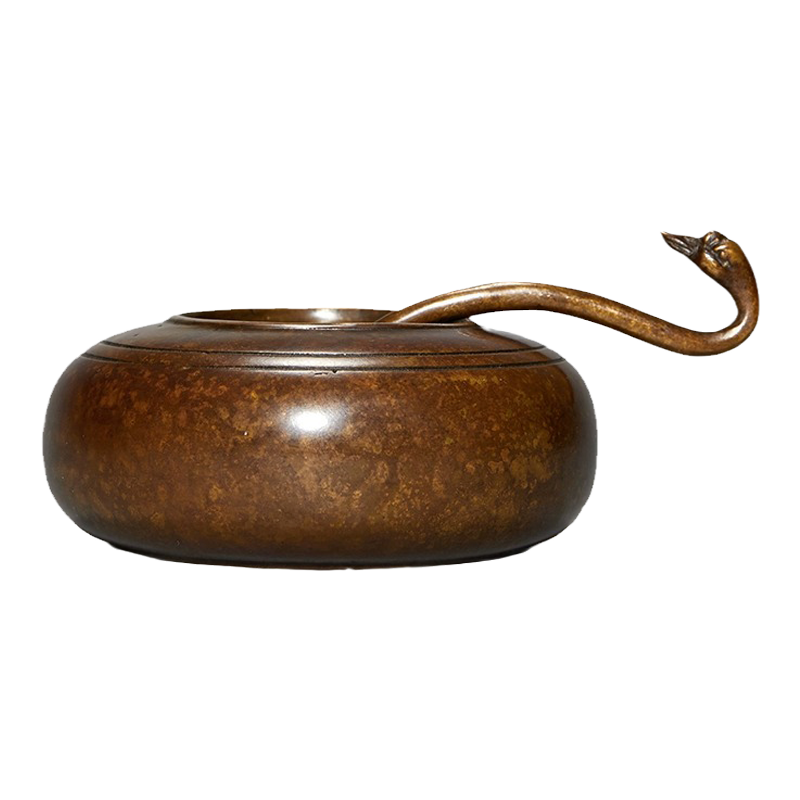 西泠文房】旋纹水丞水盂墨汁墨锭书法国画笔洗墨缸文房四宝套装