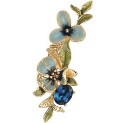 shes Akiko Van Gogh iris handmade oil-dropped gradient flower brooch high-end women luxury temperament corsage brooch