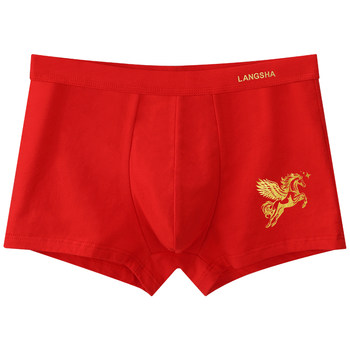 Langsha ປີມ້າ zodiac ປີ underwear ຜູ້ຊາຍຝ້າຍບໍລິສຸດ