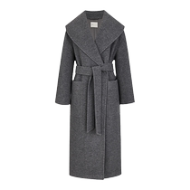 Zhizhi Huaqingyin large lapel coat for women 2023 winter new style high-end_all wool