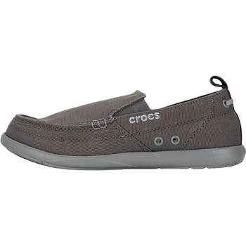 Crocs Crocs flat canvas shoes ເກີບຜູ້ຊາຍ summer ໃຫມ່ຫນຶ່ງຕີນນອກເກີບບາດເຈັບແລະ loafers breathable