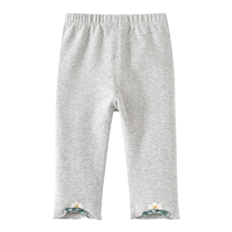 Girls pants autumn wear 2024 new fashionable baby girl casual pants childrens trousers spring and autumn childrens leggings