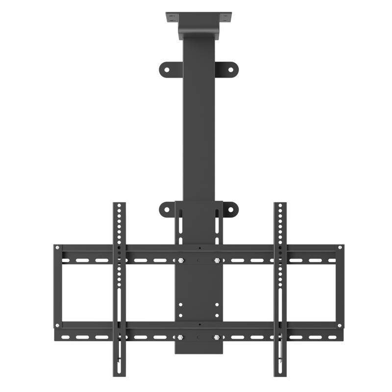 The electric stand can be remotely lifted and rotated 360 degrees