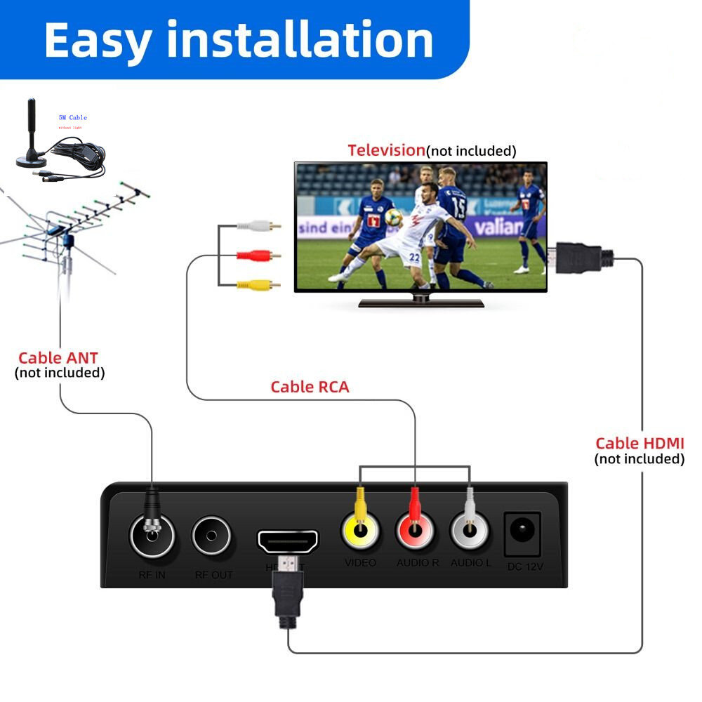 DVB-T2 H 264 MPEGB4 1080P TV BOX U001 HDTV digital Receiver-