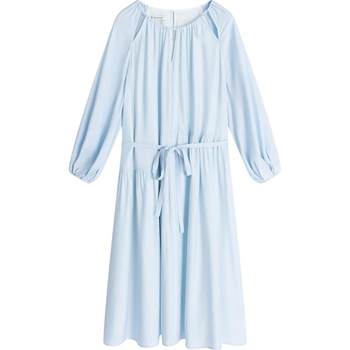 Round neck viscose waist casual broadcast round neck