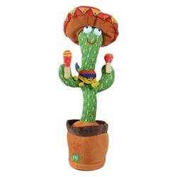 Cactus toy learns to talk, dance and sing for infants and toddlers soothing and reading dolls for children and children's gifts