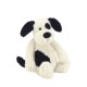 Jellycat ຂີ້ອາຍ Puppy ສີດໍາແລະສີຂາວ Doll ງາມ
