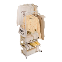 Bedside evening temporary discharge of clothes theorizer floor mobile hanger bedside bed tail hanging clothes dorm bedroom clothes hat rack