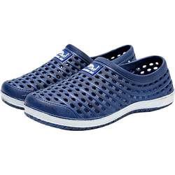 2024 new summer men's hole sandals, breathable mesh shoes, casual bird's nest shoes, outdoor wading beach shoes