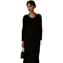 Nishimachi Village House Fashion Suit Womens Autumn and Winter New French Romantic Lace Dress Inner Jacket AD8602005