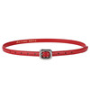 Uncle Niu red thin belt for women