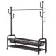 Bedroom floor-standing clothes rack, home clothes drying rack, room coat rack, simple clothes hanging rack, storage wardrobe bay window