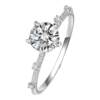 Tiffany Diamond Platinum PT950 Cultured Diamond Ring