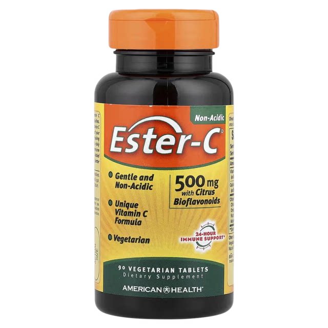 American Health Ester-C esterified ວິຕາມິນ C ເມັດທີ່ມີສູດທາດການຊຽມ