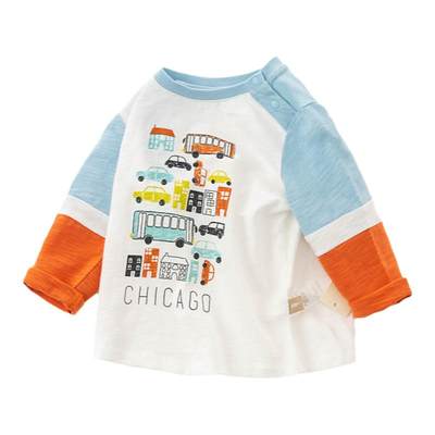 David Bella children's clothing boys T-shirt autumn clothing children's cotton tops children's baby clothes foreign style casual long-sleeved