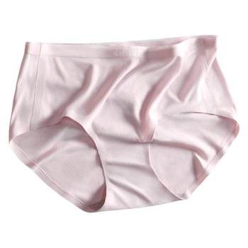 Modal ແມ່ຍິງ underwear ຂອງແມ່ຍິງ ice silk seamless summer ບາງໆ antibacterial crotch ກາງແອວ breathable ເດັກຍິງສາມຫຼ່ຽມສັ້ນ