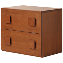 Genji Muyu solid wood TV cabinet in the living room antique style module combination side cabinet retro multi-functional floor-standing Carmen cabinet