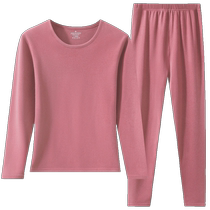 Middle-aged and elderly womens thermal underwear suit thickened and velvet traceless autumn clothes for mothers and fathers mens autumn trousers
