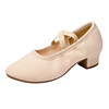 Yimeihan square dance shoes canvas outdoor breathable mid-heel