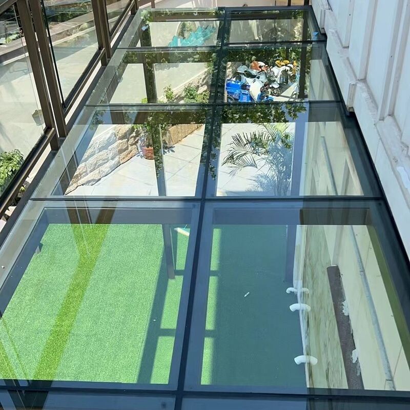 Steel Structure Sunroom with Laminated Tempered Glass for Sealing Terrace, Courtyard, Skylight, Glass Platform, Attic Floor Steel Structure Sunroom with Laminated Tempered Glass for Sealing Terrace, Courtyard, Skylight, Glass Platform, Attic Floor