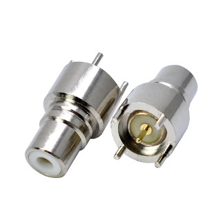 Pcb four-pin rca female base pure copper four-pin plug