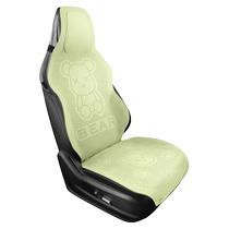 Car seat cushion for all seasons suede leather 2024 small waist ventilated ins ladies cartoon half-pack seat cushion