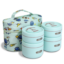 Insulated lunch box for office workers 304 stainless steel with rice artifact microwave oven heated lunch box student lunch box 1998