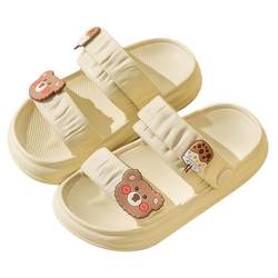 Girls sandals summer 2024 new Zhongda beach non -skid baby slippers, foreign softened little boy sandals