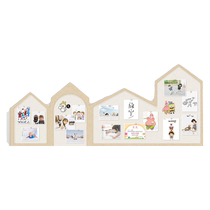 Soft Wood Board Photo Wall Background Wall Decoration Home Message Board Hanging Type of Diary Board Childrens Works Display Board Bulletin Board Bulletin Board School Class Cultural Wall Vision Board Honor Wall Felt Board Wall Sticker