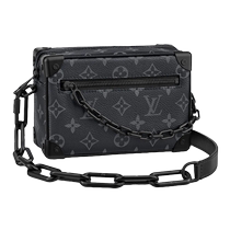 (Self-operated) Second-hand 99 new LV Louis Vuitton MINI SOFT TRUNK mens chain bag M44735