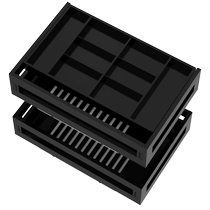 Kitchen cabinet pull-out basket 304 stainless steel double-layer drawer-type dish basket to store spices kitchen cabinet 1233