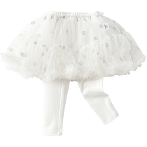 Balabala girls pants baby leggings autumn clothing fashionable baby trousers skirt pants sweet and exquisite fashionable fashion