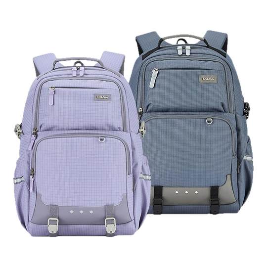 卡拉羊大容量高中学生书包初中女生防下坠减负双肩包轻便电脑包男