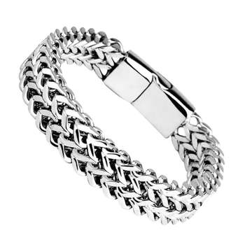 ສາຍແຂນຂອງຜູ້ຊາຍ domineering keel bracelet ins trend niche design personality punk retro bracelet non-fading Jewellery