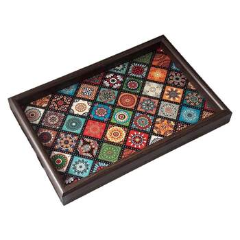 Bohemian style ornament tray entryway storage tray