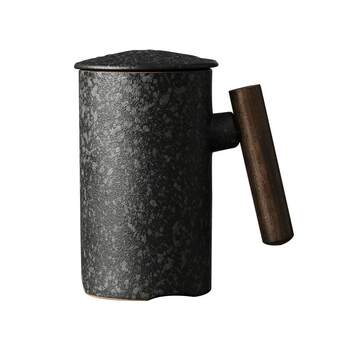 Ceramic tea separator cup personal men's office cup
